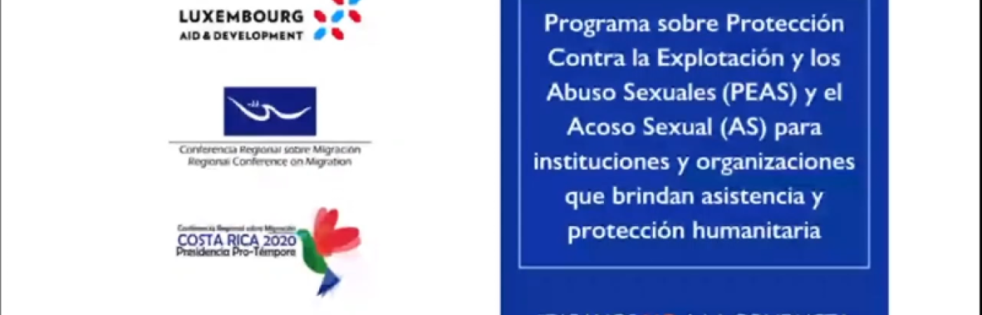 Program on protection against Sexual Exploitation and Abuse and Sexual Harassment Program on protection against Sexual Exploitation and Abuse and Sexual Harassment